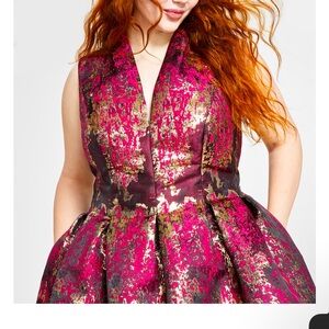 Vince Camuto Metallic Dress